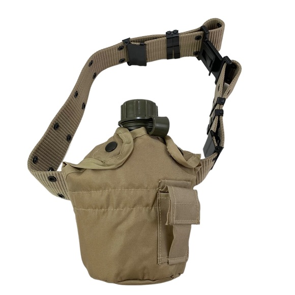 Military Canteen, Pouch and Canvas Belt - Picture 2 of 10